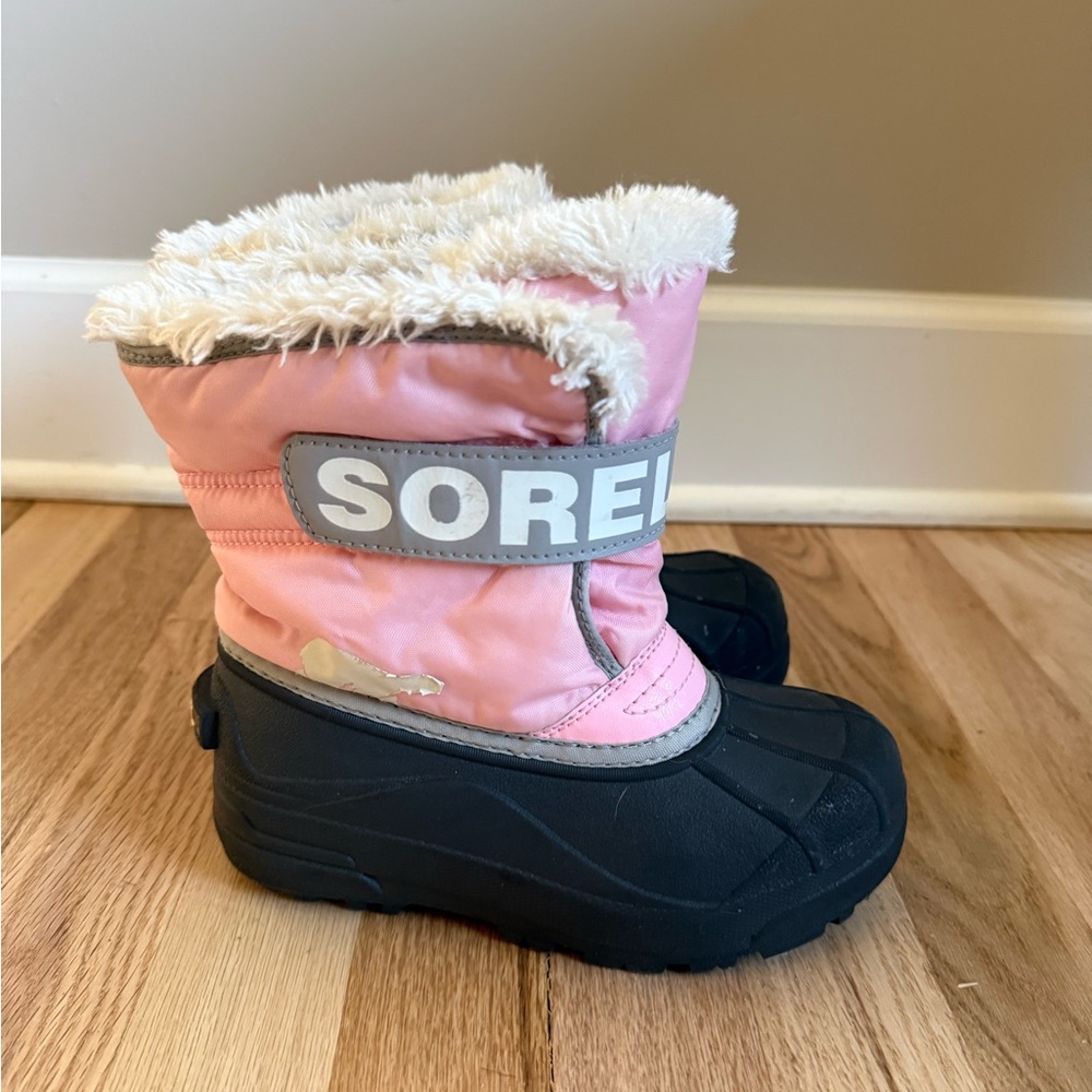 Sorel Kids' Light Pink Snow Boots Size 13 EUC